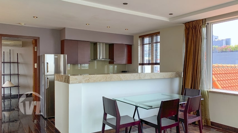 1 bedroom penthouse to rent in Tay Ho with private terrace
