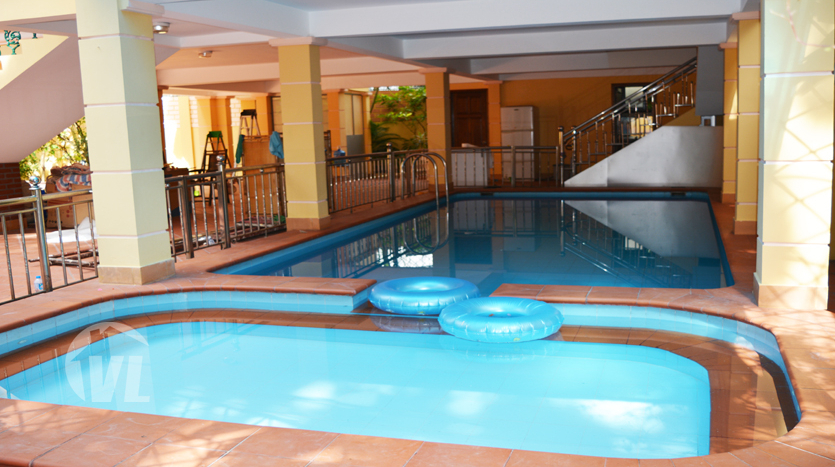 Huge 7 beds house to lease with pool in Tay Ho area