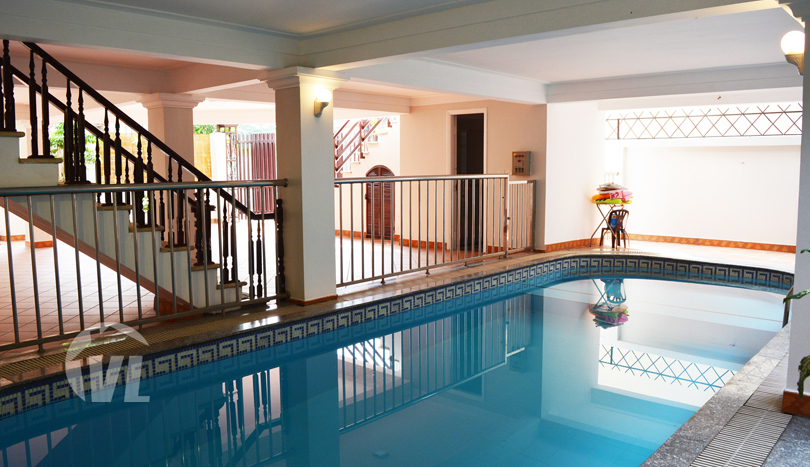 Furnished 5 beds house to rent with swimming pool in Tay Ho