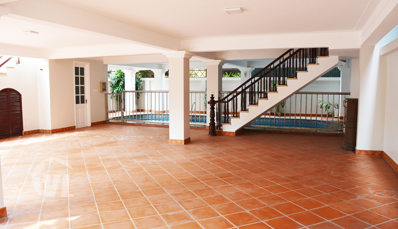 Furnished 5 beds house to rent with swimming pool in Tay Ho