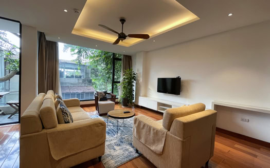 Balcony 2 bedroom apartment for rent in Nam Trang street, Truc Bach