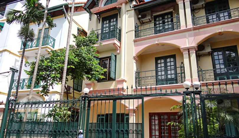 French colonial style house to lease with open view in Tay Ho