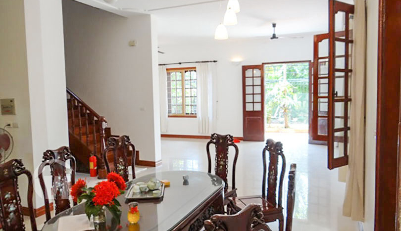 French colonial style house to lease with open view in Tay Ho