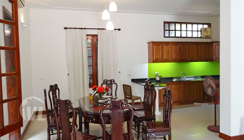 French colonial style house to lease with open view in Tay Ho