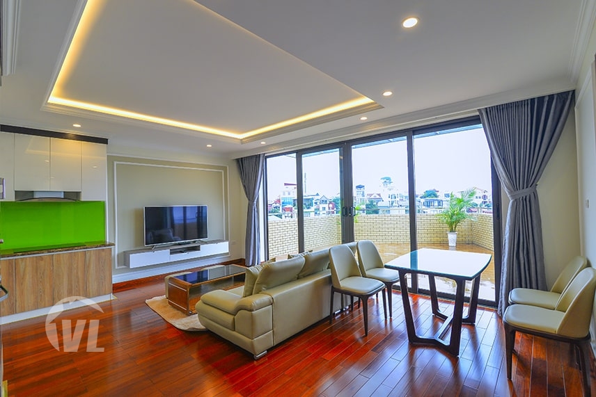 333 Modern apartment with terrace overlooking the West Lake in Yen Phu
