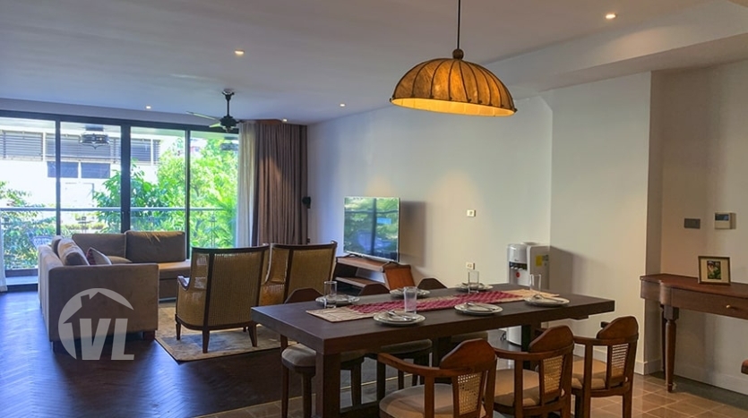 Brand new 4 beds serviced flat to lease in Tay Ho