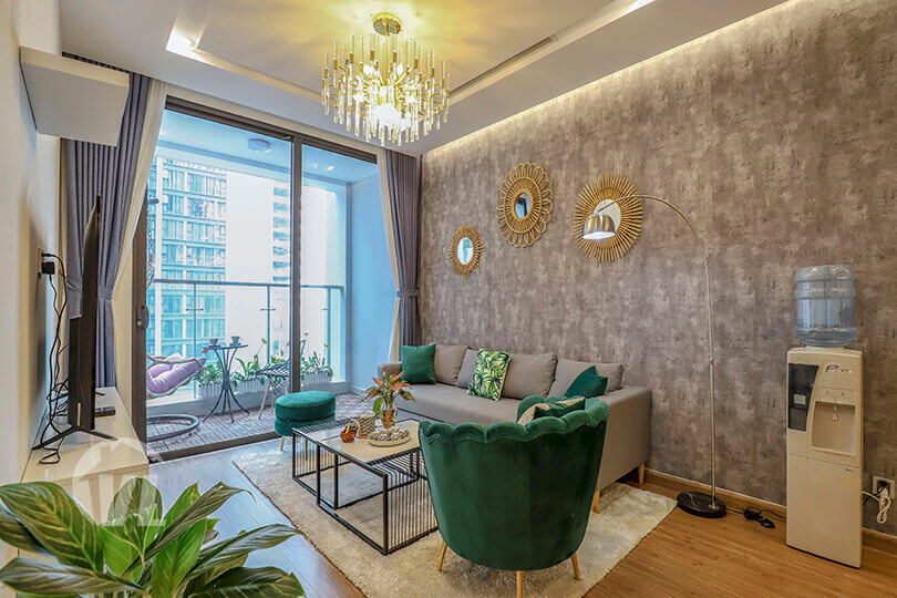 222 High floor Fully frunished 3 bedroom apartment for rent in Vinhomes Metropolis