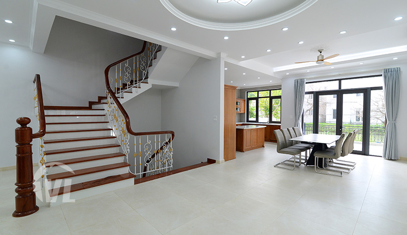 Modern and brand-new furnished Vinhomes Riverside villa to lease