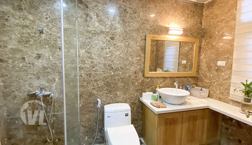 Modern villa with 200 sq m garden to rent in Tay Ho