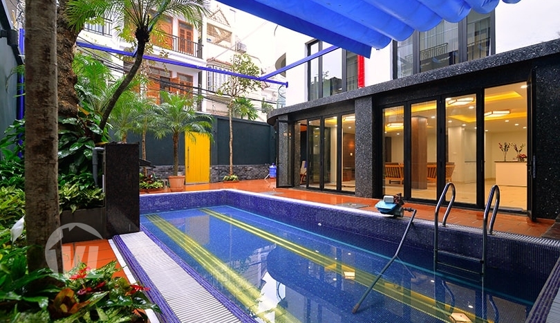 Private swimming pool apartment to rent in Tay Ho Hanoi