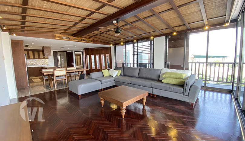Brand-new lake view 4 beds apartment to lease in Tay Ho Hanoi