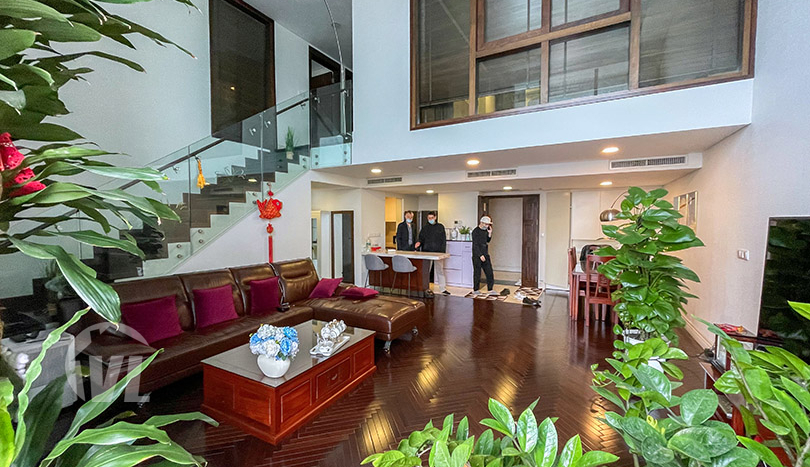 Spacious duplex 3 bedroom to rent in Hoang Thanh tower