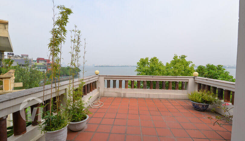 terrace lake view house Tay Ho Hanoi