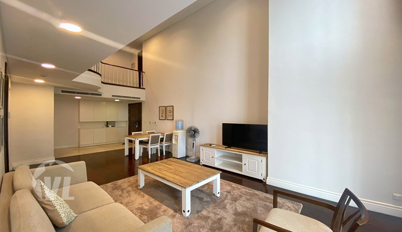 Duplex serviced apartment to rent in Hoang Thanh Hanoi center