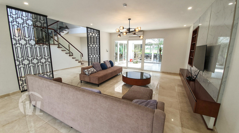 Furnished 6 bedrooms Q block villa to rent in Ciputra Hanoi