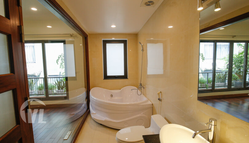 Furnished 4 bed house to rent with rooftop in Tay Ho