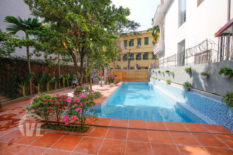 222 Large garden pool villa to rent in Tay Ho close to the West Lake