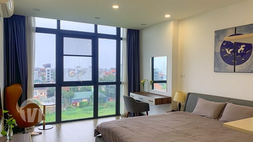 Penthouse to rent with terrace and West Lake view in Tay Ho