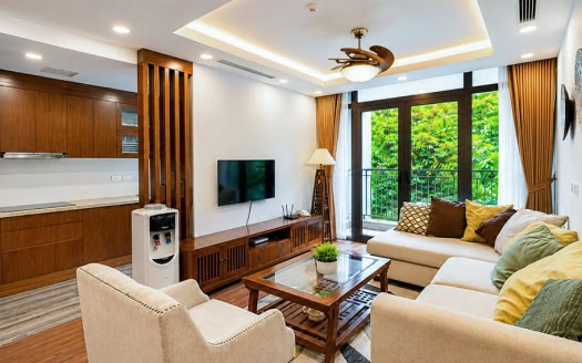 Furnished 3 bedroom apartment for rent on To Ngoc Van street