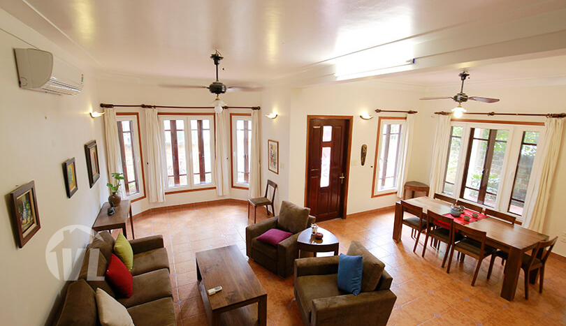 Fully furnished house with large yard to rent in Tay Ho
