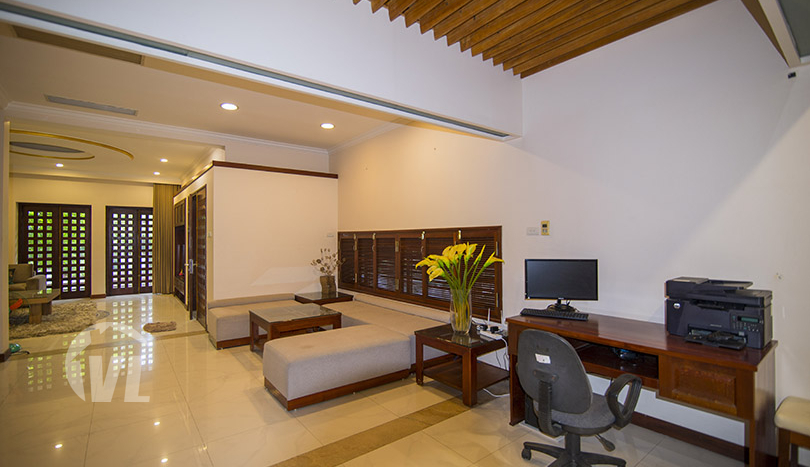 Modern furnished pool house with yard to rent in Tay Ho district