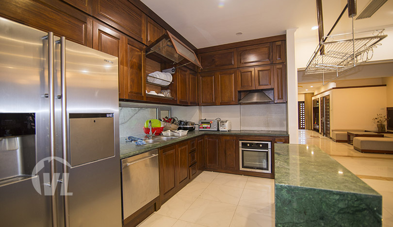 Modern furnished pool house with yard to rent in Tay Ho district