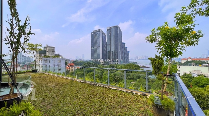 Awesome serviced penthouse in Tay Ho to rent with pool and terrace