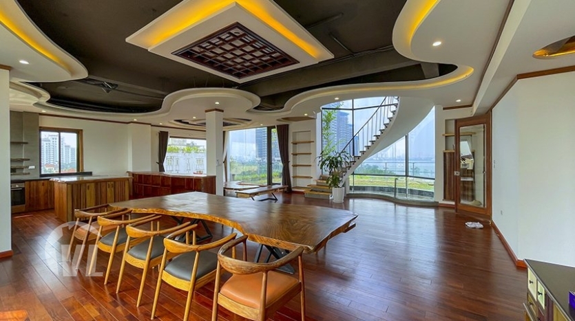 Awesome serviced penthouse in Tay Ho to rent with pool and terrace