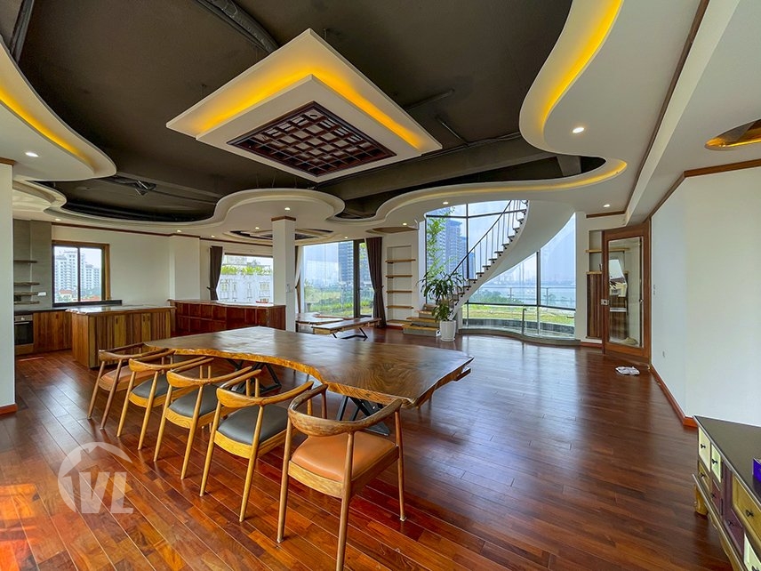 333 Awesome serviced penthouse in Tay Ho to rent with pool and terrace