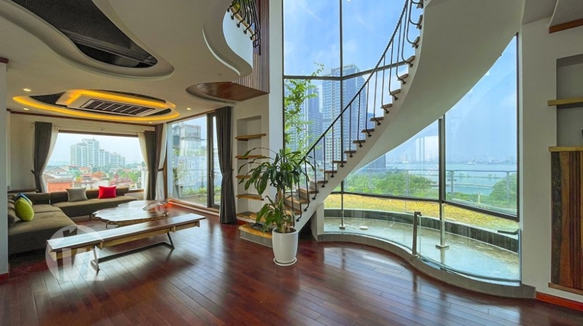 Awesome serviced penthouse in Tay Ho to rent with pool and terrace