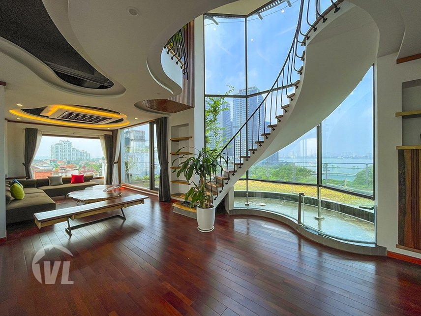 333 Awesome serviced penthouse in Tay Ho to rent with pool and terrace