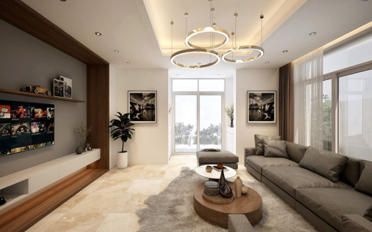 Brand-new furnished villa to lease in Ciputra compound