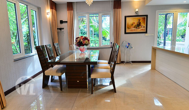 Corner villa to rent in Bang Lang area of Vinhomes Riverside