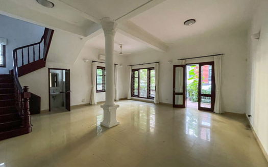 Unfurnished French colonial style villa to rent in Tay Ho