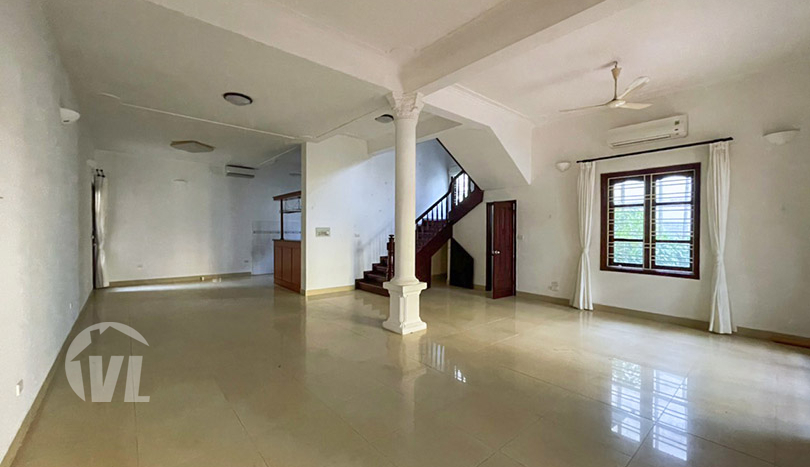 Unfurnished French colonial style villa to rent in Tay Ho