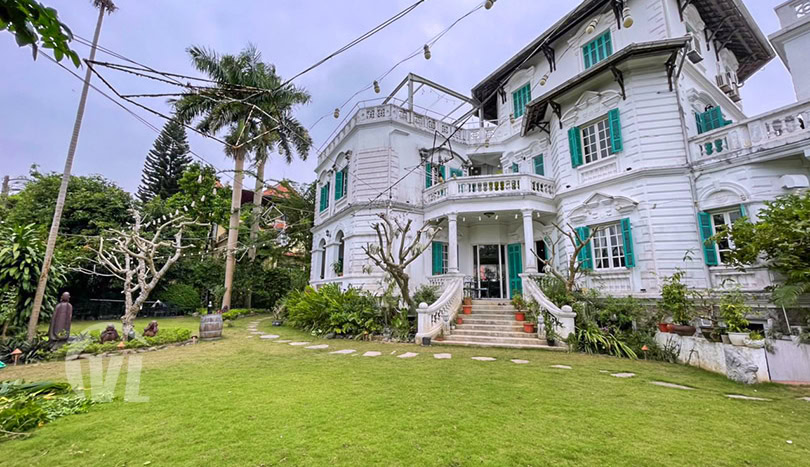 Charming french colonial style villa to rent on Hanoi Red River