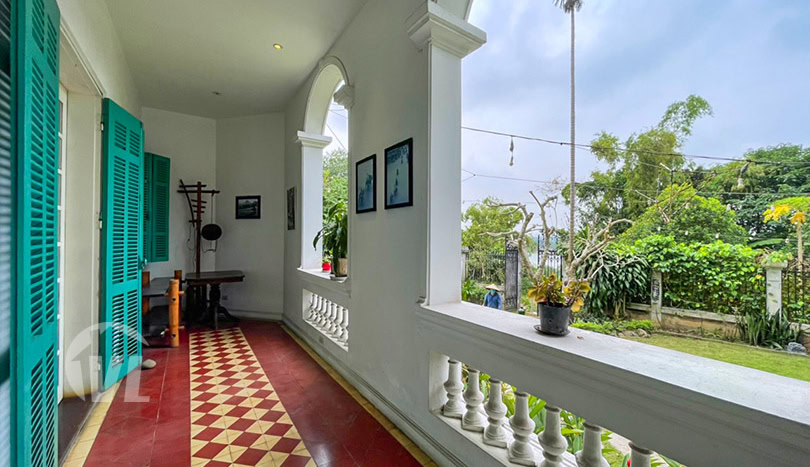 Charming french colonial style villa to rent on Hanoi Red River