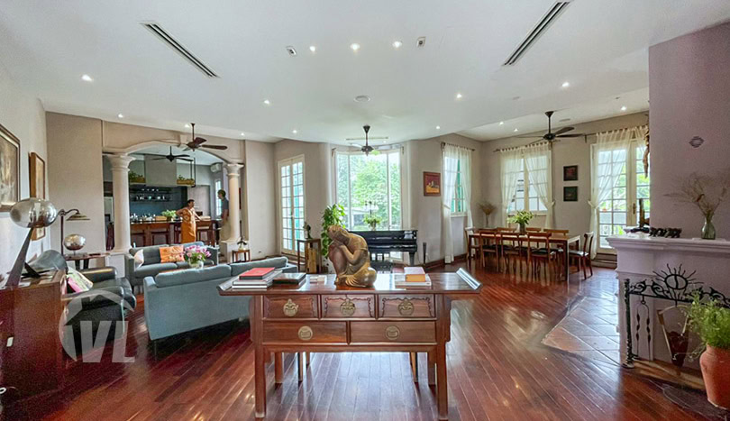 Charming french colonial style villa to rent on Hanoi Red River