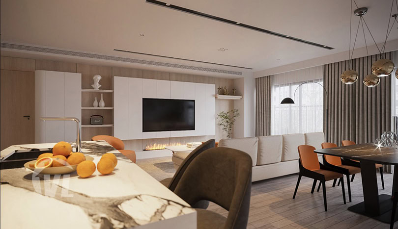 Brand-new 4 bedroom apartment to rent in Long Bien