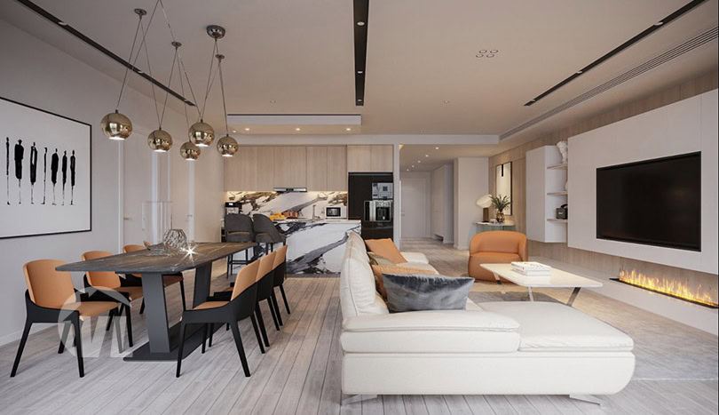 Brand-new 4 bedroom apartment to rent in Long Bien