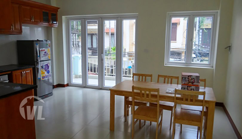 Partly furnished house with yard to lease in Tay Ho district