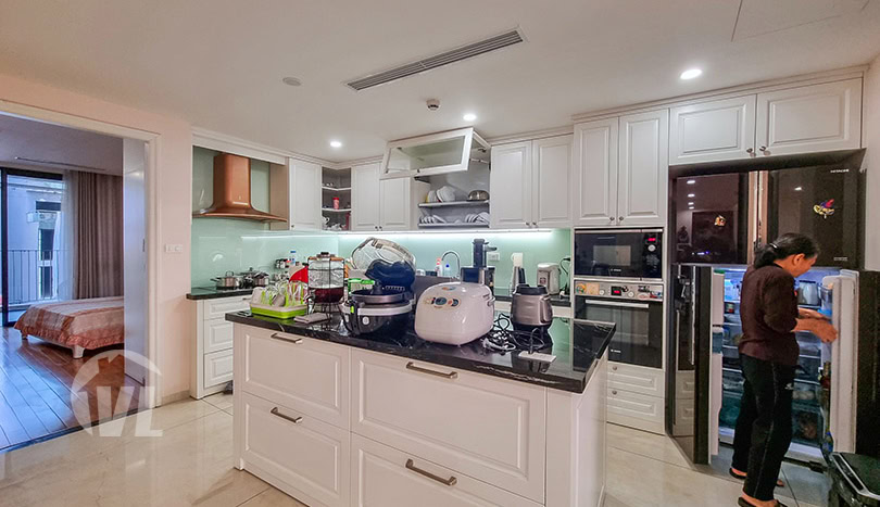 Unique 4 bedroom apartment with terrace to rent in Truc Bach
