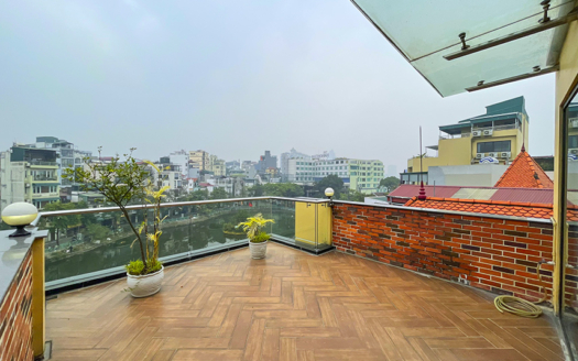 3 bed apartment with terrace in Yen Phu area Tay Ho