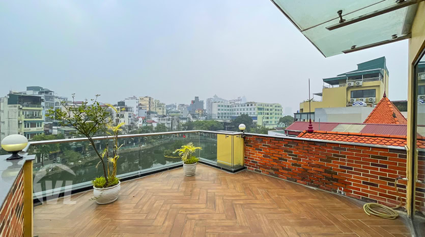3 bed apartment with terrace in Yen Phu area Tay Ho