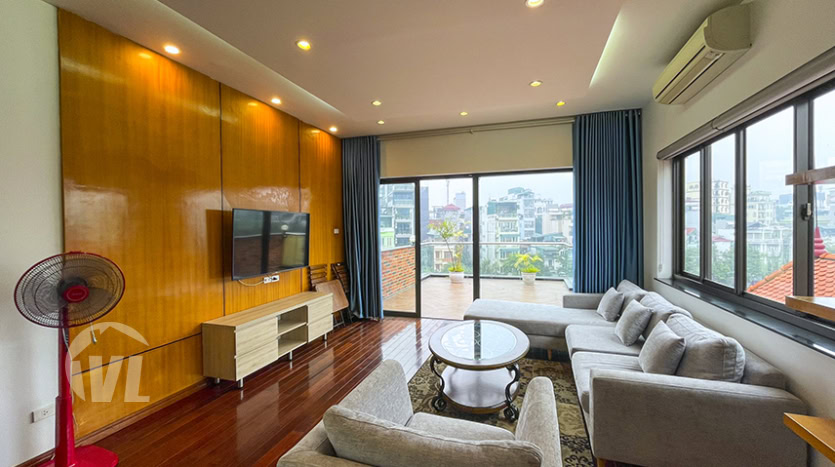 3 bed apartment with terrace in Yen Phu area Tay Ho