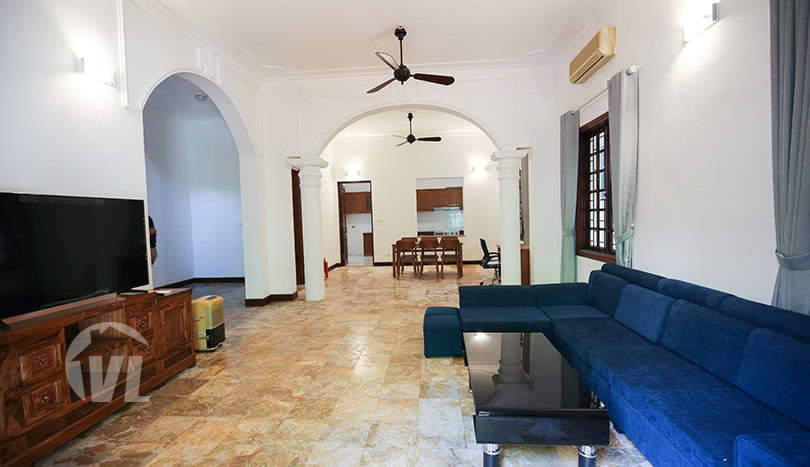 Furnished 4 beds house to let with garden in Hanoi Tay Ho district