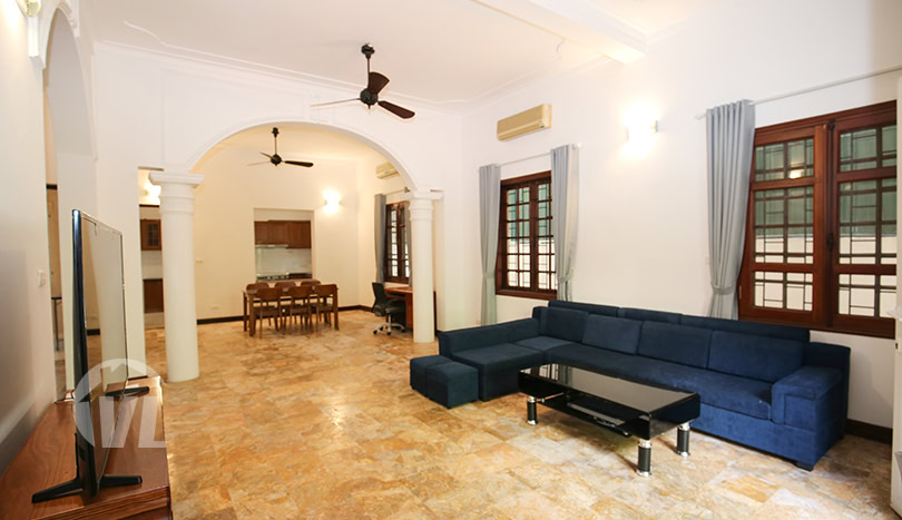 Furnished 4 beds house to let with garden in Hanoi Tay Ho district