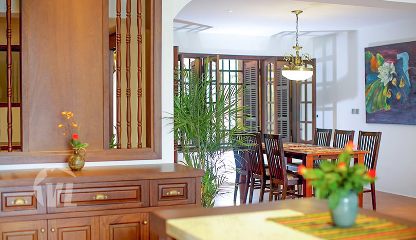 Furnished house with garden and lake view in Hanoi Tay Ho district