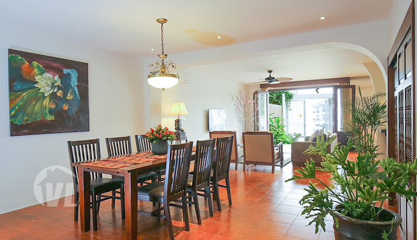 Furnished house with garden and lake view in Hanoi Tay Ho district
