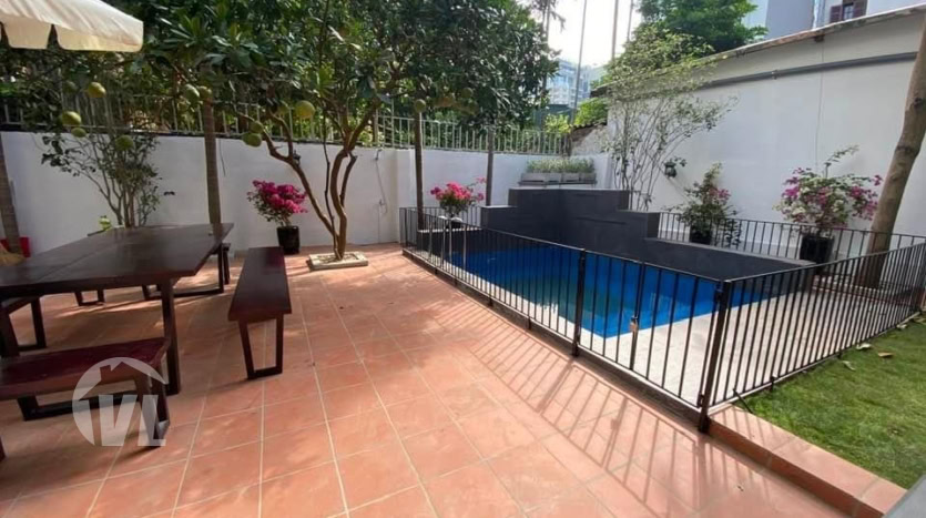 High-quality villa with swimming pool for rent in Tay Ho